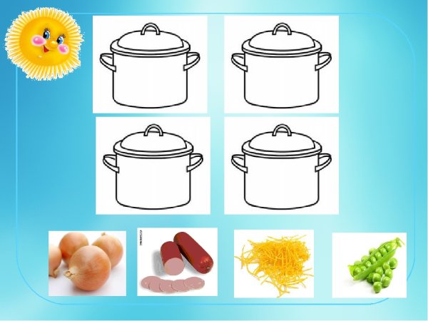 Алгоритм варки супа для дошкольников