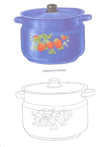 Кастрюля раскраска