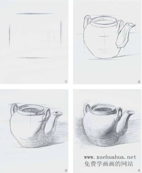 Этапы рисования натюрморта