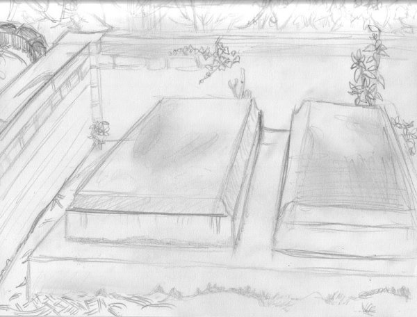 Как нарисовать кладбище