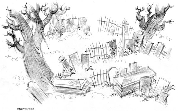 Кладбище карандашом