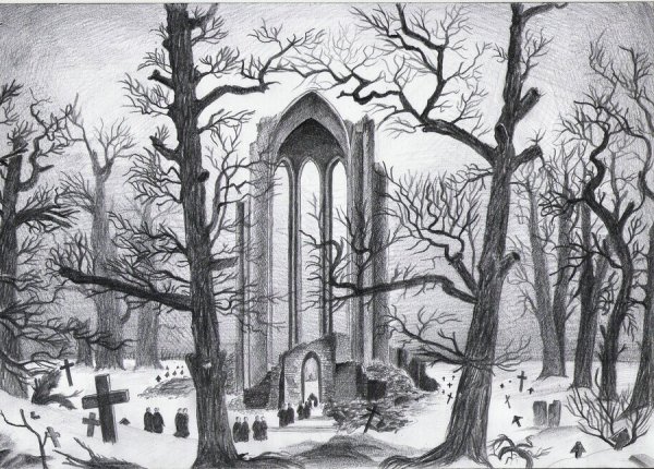 Кладбище карандашом