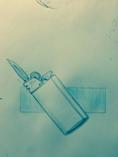 Зажигалка эскиз