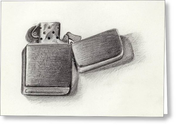 Нарисованная зажигалка