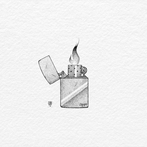 Рисование на зажигалках