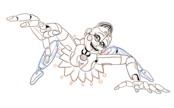 Раскраски ФНАФ 5 Балора