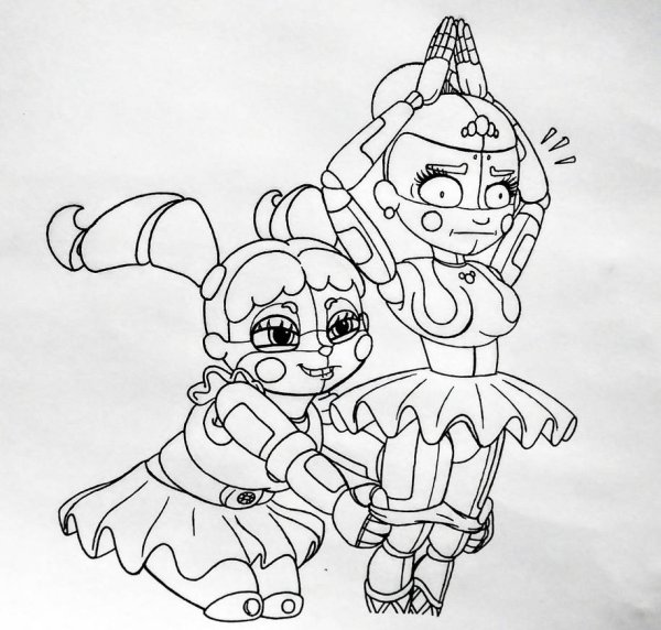 Балора раскраска АНИМАТРОНИКА