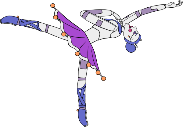 Анимация кручения Балоры из ФНАФ