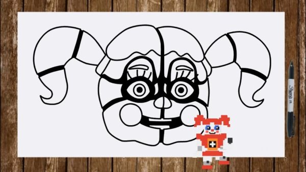 Раскраски бейби из ФНАФ