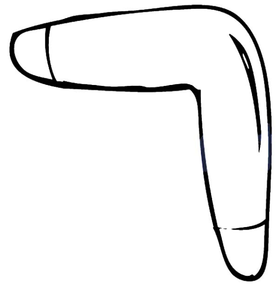 Бумеранг контур