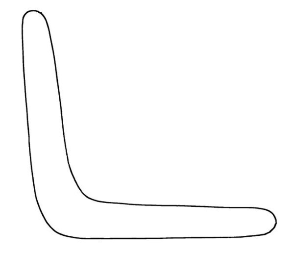 Трафарет бумеранга