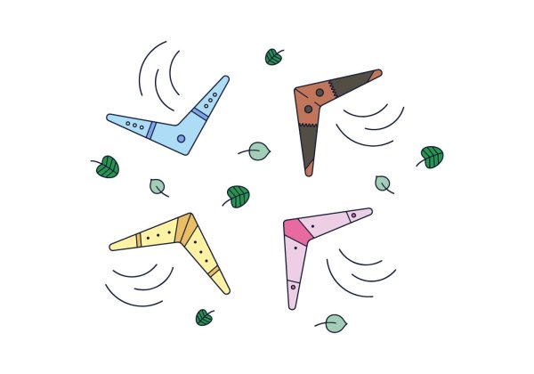 Аппликация Бумеранг