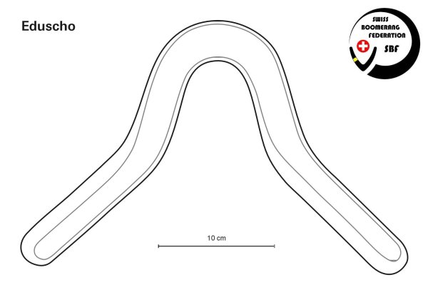 Трёхлопастный Бумеранг чертёж