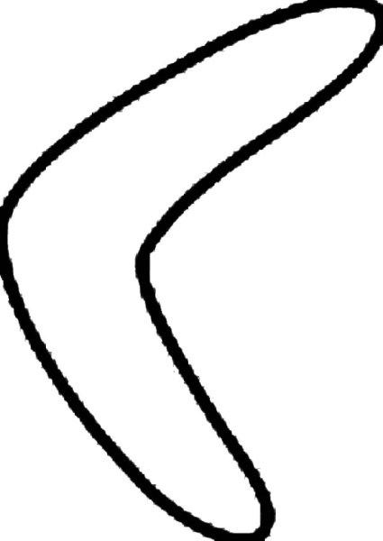 Трафарет бумеранга