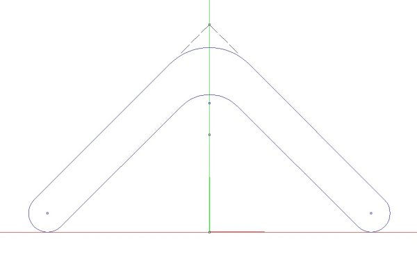 Чертеж бумеранга из картона