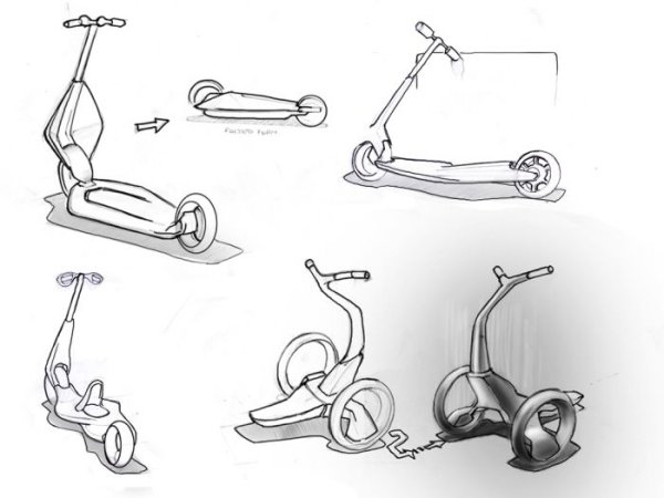 Эскизный проект самоката
