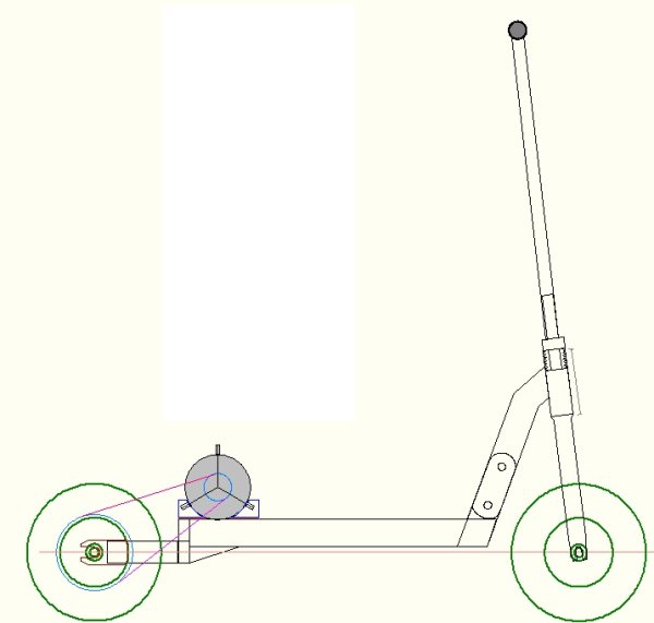 Чертёж электро самоката