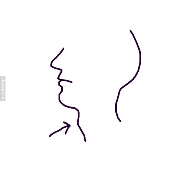 Кадык нарисовать