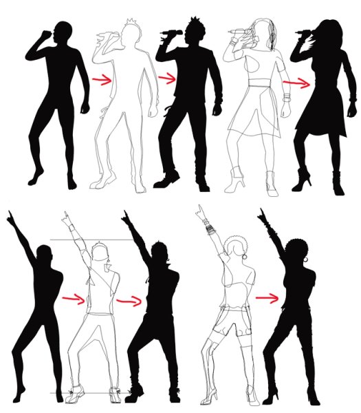 Очертание человека