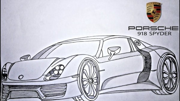 Porsche 918 Spyder draw
