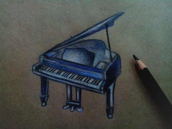 Нарисовать пианино