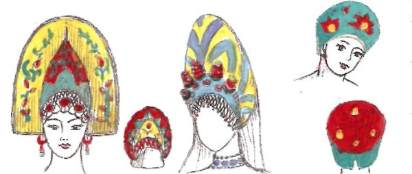 Головные уборы женские изо