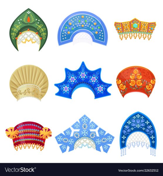 Векторный кокошник