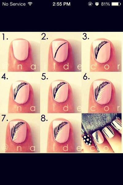 Рисунки на ногтях для начинающих