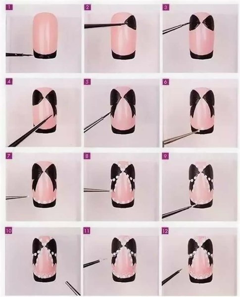 Пошаговые рисунки на ногтях