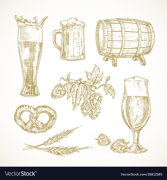 Пиво рисунок ручкой