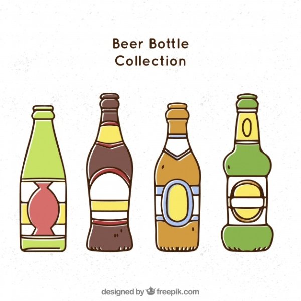 Бутылка от пива рисования