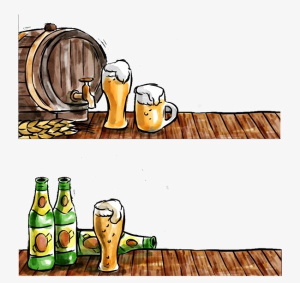 Рисунки с пивом крашу