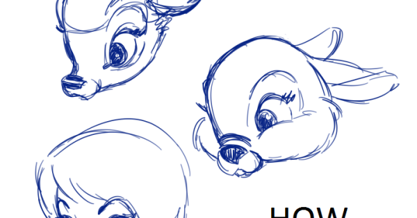 Бэмби нарисовать поэтапно