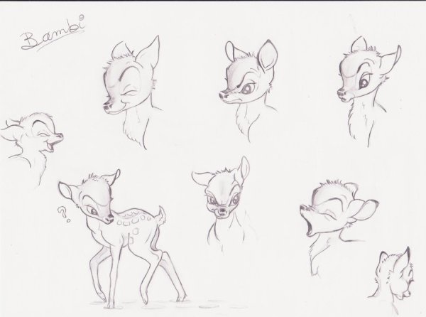 Скетчи персонажейиз Бемби