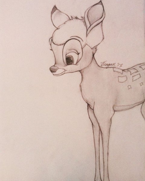 Оленёнок Бэмби скетч