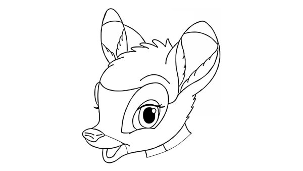 Рисунки для срисовки Бэмби