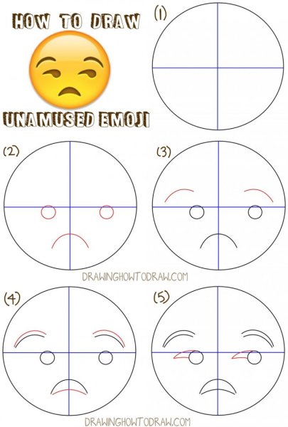 Рисование смайликов поэтапно