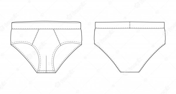 Трусы женские технический рисунок
