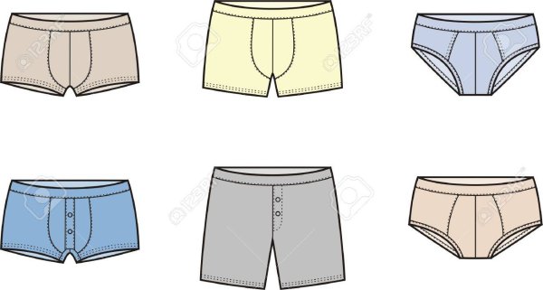 Трусы для мальчика бесшовные вектор