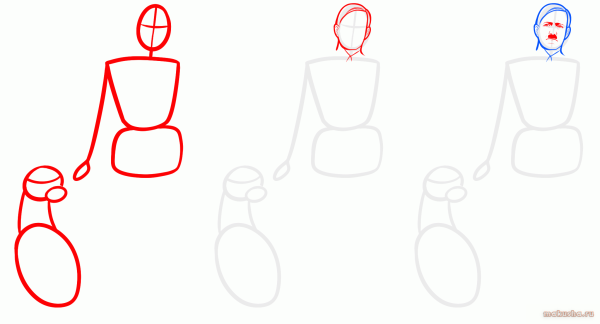 Адольф Гитлер карандашом