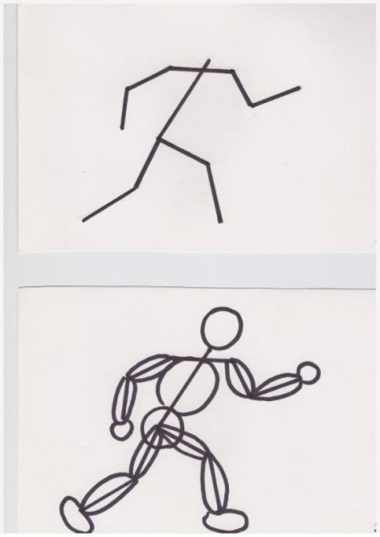 Рисование человека лыжник подготовительной группе