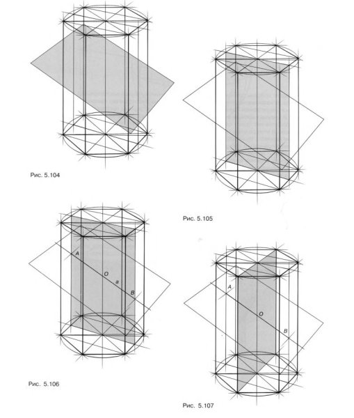 Наклонное сечение шестигранной Призмы