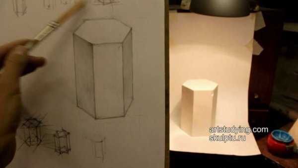 Рисование шестигранной Призмы