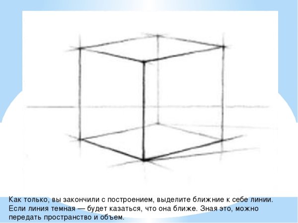 Линейно конструктивное построение Куба