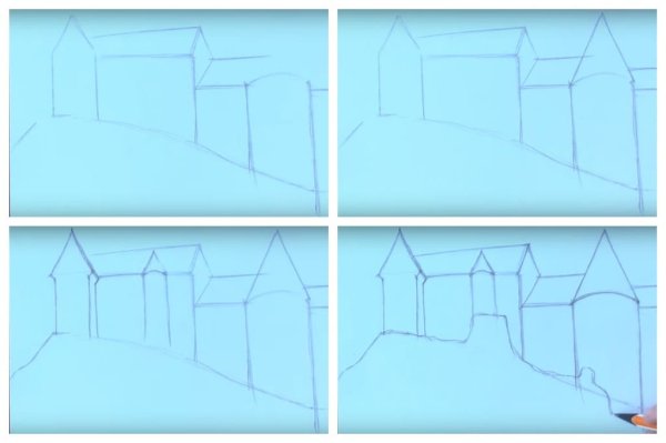 Замки карандашом для начинающих