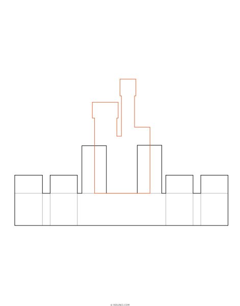 Крепость рисунок карандашом