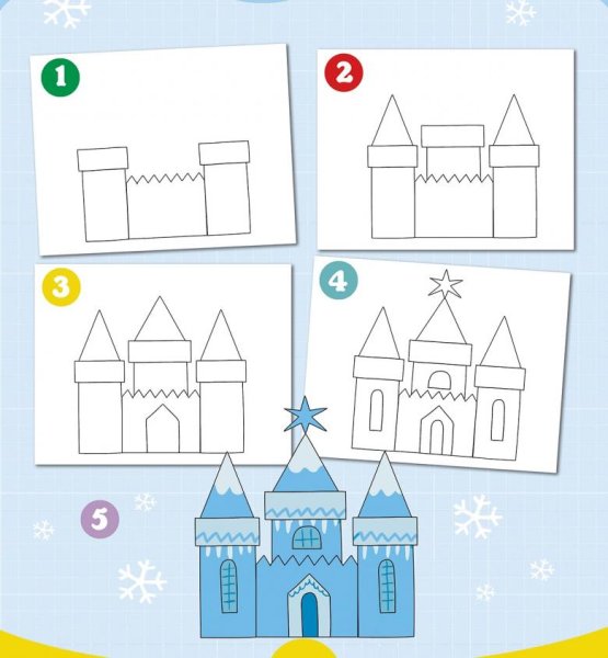 Спасская башня Кремля рисование