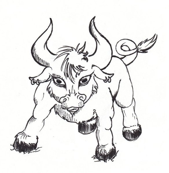 Телец раскраска