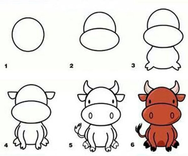 Пошаговые рисунки для детей