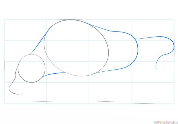 Пошаговые уроки рисования для детей быка